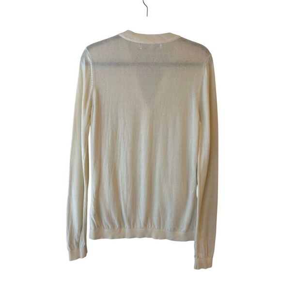 Vintage Tommy Hilfiger Split neck sweater L pockets Y2K - Picture 2 of 7